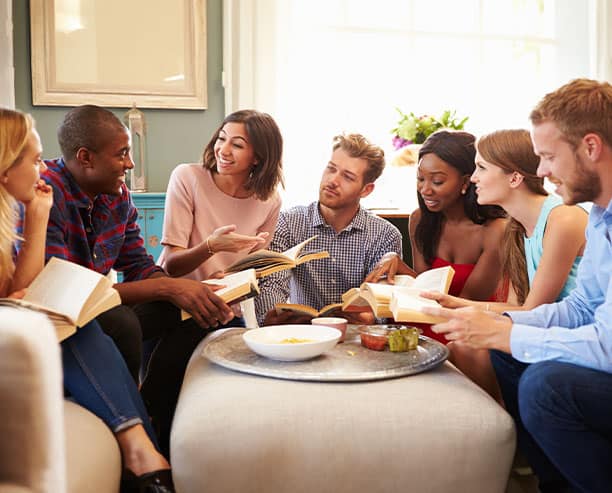 Book Discussion Group Of Young People