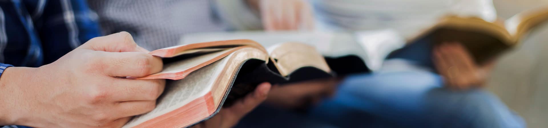 Hand Holding Bibles